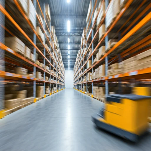 Modern warehouse interior